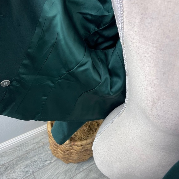 Vintage Pendleton Pine Green Wool Double Breasted Short Style Coat Jacket - Picture 7 of 9